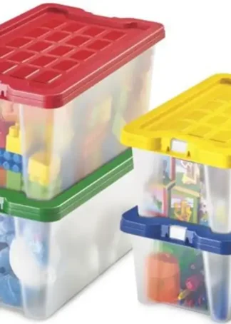 CAJA MULTIUSOS 37X22X16CM POLIPROPILENO COL. SURTIDOS