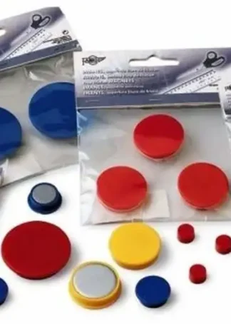 BLISTER 2 IMANES 40MM REDONDOS AZUL