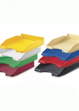 BANDEJA SOBREMESA PLASTICO APILABLE NEGRA