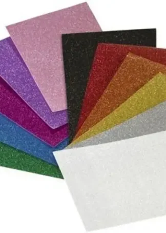 PACK 3 LAMINAS GOMA EVA PURPURINA AZUL 40X60