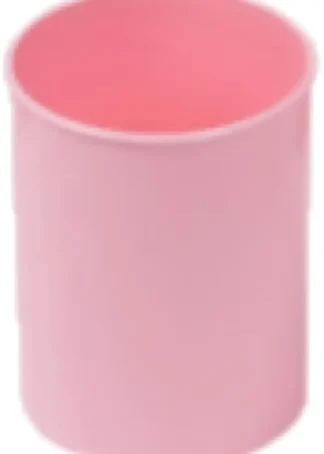 CUBILETE DE PLASTICO OPACO PASTEL ROSA