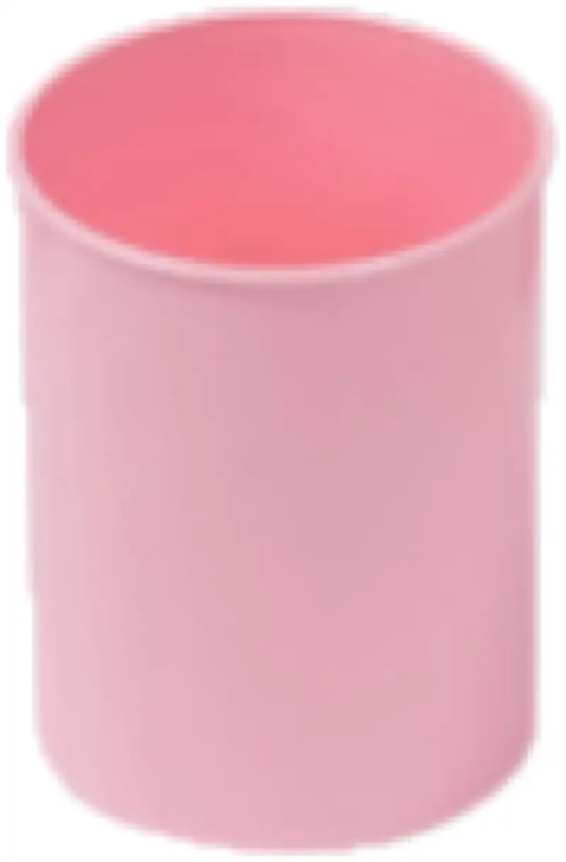 CUBILETE DE PLASTICO OPACO PASTEL ROSA