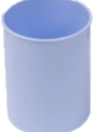 CUBILETE DE PLASTICO OPACO PASTEL AZUL