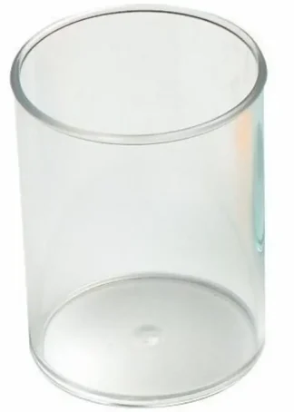 CUBILETE DE PLASTICO TRANSPARENTE CRISTAL FAIBO