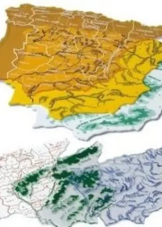 BOLSA 3 PLANTILLAS MAPA DE ESPAÑA 15X12,5CM