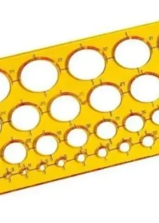 BOLSA PLANTILLA DE CIRCULOS 27X13CM PLASTICO