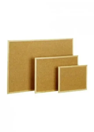 TABLERO DE CORCHO 30X40CM MARCO MADERA FAIBO