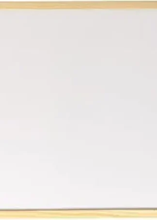 PIZARRA BLANCA METALICA 40X60CM CON MARCO DE MADERA FAIBO