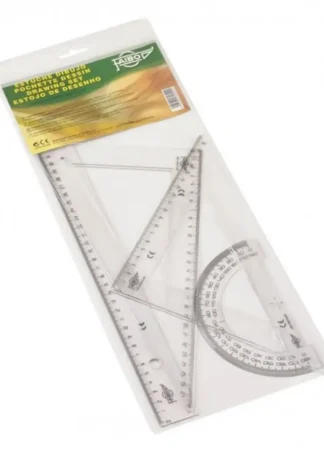 ESTUCHE DIBUJO ESCOLAR TRANSPARENTE (R-30,J-30-S-15) FAIBO