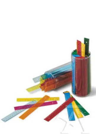 BOTE 100 REGLA 16CM PLASTICO FLUOR TRANSPARENTE