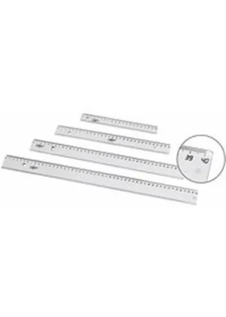 C/20 REGLA 20CM CON BOLSA PLASTICO TRANSPARENTE