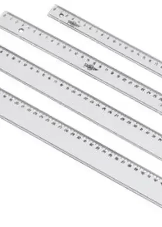 C/10 REGLA 60CM CON BOLSA PLASTICO TRANSPARENTE