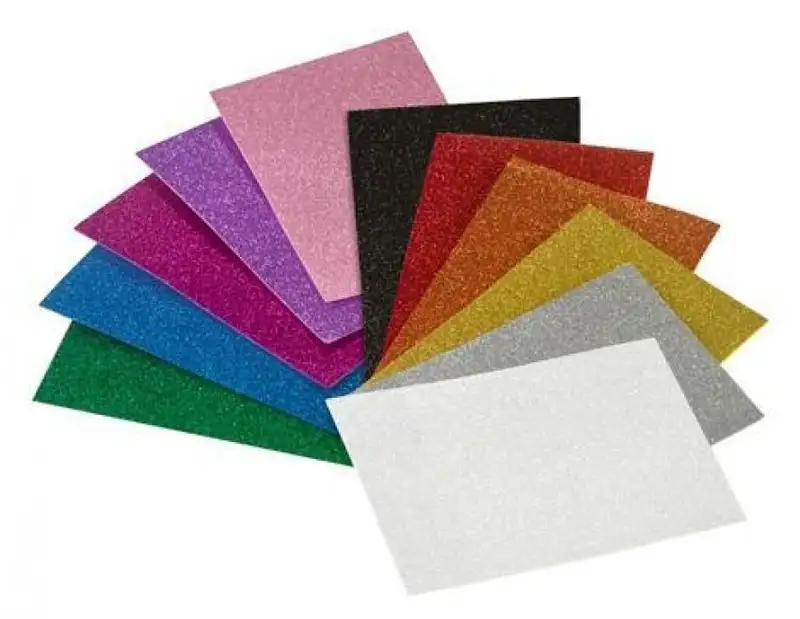 PACK 3 LAMINAS GOMA EVA PURPURINA VERDE 40X60