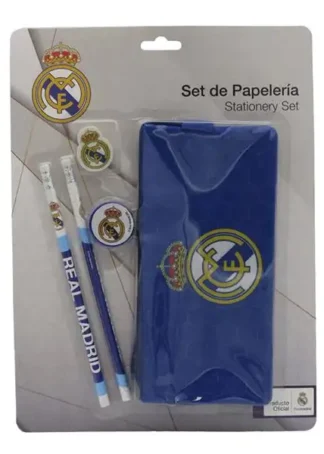 SET PAPELERIA REAL MADRID PORTATODO TRIPLE