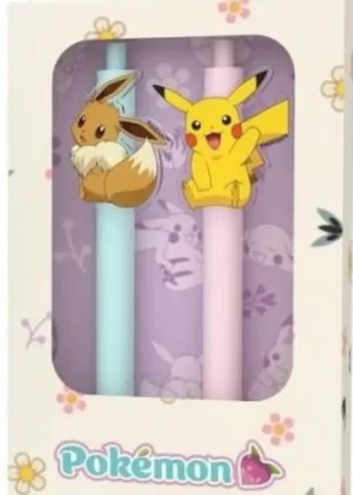 SET DE DOS BOLIGRAFOS CON CLIP DECORATIVO POKEMON