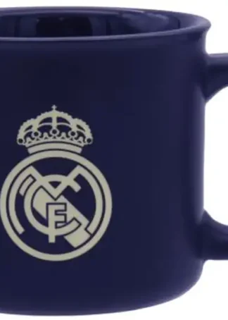 TAZA JUMBO REAL AZUL REAL MADRID GRABADA EN CAJA