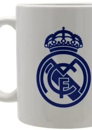 TAZA CERAMICA ESCUDO AZUL EN CAJA REAL MADRID