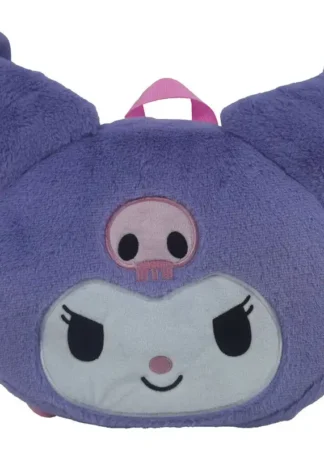 MOCHILA PELICHE CARA SANRIO KUROMI