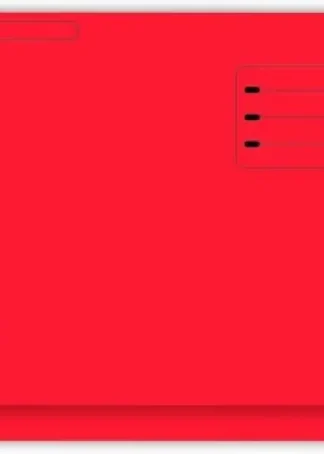 PAQ/25 SUBCARPETAS Fº BOLSA Y SOLAPA 320G ROJO