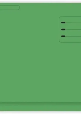 PAQ/25 SUBCARPETAS Fº BOLSA Y SOLAPA 320G VERDE