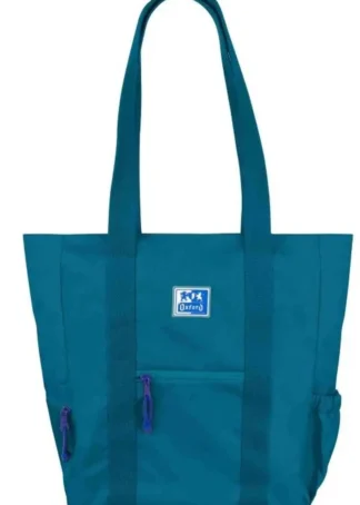 BOLSO TOTE BAG B-TRENDY 34X32X12 COLOR AQUA OXFBAG