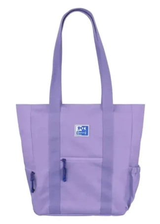 BOLSO TOTE BAG B-TRENDY 34X32X12 COLOR LAVANDA OXFBAG