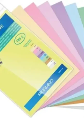 PAQ/10 CARTULINA FABRIANO COLORE A4 185G COLORES PASTEL