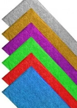 ROLLO CONTINUO PAPEL CRESPON ALUMINIO AZUL FU. 60G 50X150CM