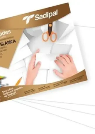 BLOC MANUALIDADES 10 CARTULINA COLOR BLANCO 32X24CM