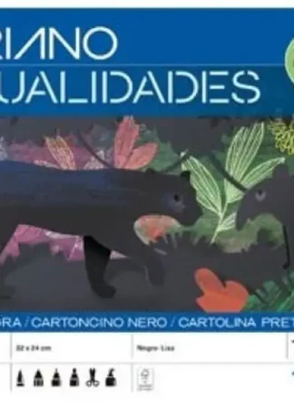 BLOC MANUALIDADES 10 CARTULINA COLOR NEGRO 32X24CM