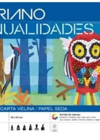 BLOC MANUALIDADES 10 HOJAS PAPEL SEDA 18G 32X24CM