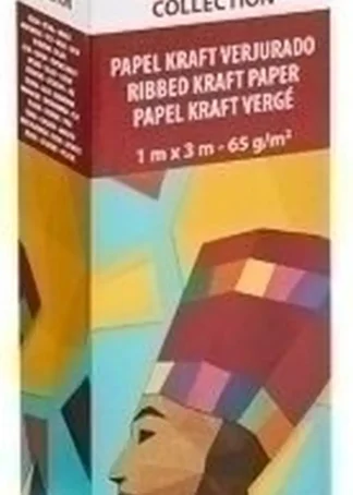 EXP 30 ROLLOS PAPEL KRAFT VERJURADO 1X3M LINEA NEFERTITI