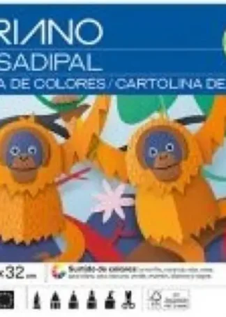 BLOC MANUALIDADES 20 CARTULINAS COLORES SURTIDOS 32X24CM