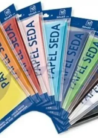 BOLSA 25 HOJAS PAPEL SEDA 17G SADIPAL 51X76CM PLATA