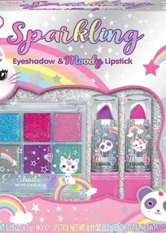 SET DE SOMBRA DE OJOS Y LAPIZ LABIAL CATICORN HOT FOCUS