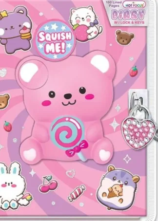 DIARIO CON CERRADURA Y LLAVE CRITTER HOT FOCUS