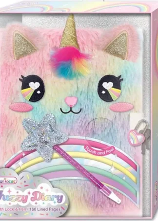 DIARIO ENCANTADOR DE PELUCHE RAINBOW HOT FOCUS