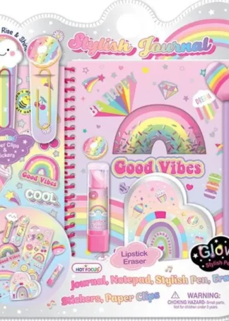 DIARIO CON ACCESORIOS RAINBOW HOT FOCUS