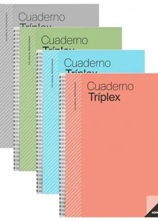 CUADERNO TRIPLEX A4 COLORES SURTIDOS