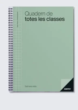 (CAT).CUADERNO ESPIRAL DE TODAS LAS CLASES SEMANA VISTA.CAT