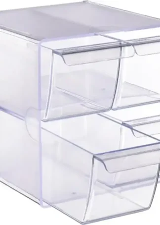 ORGANIZADOR CON 4 CAJONES TRANSPARENTE