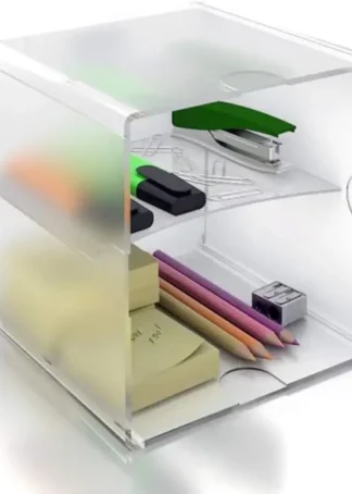 ORGANIZADOR CON DOS SEPARADORES TRANSPARENTE