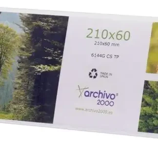 PORTANOMBRES SOBREMESA 50X210X60MM TRANSPARENTE