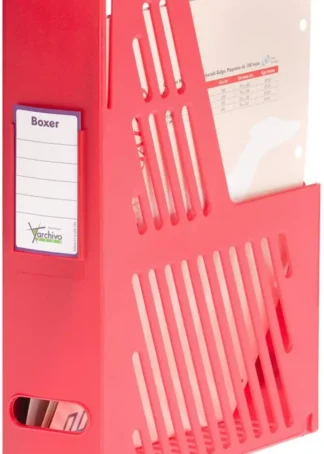 REVISTERO PLASTICO COLOR ROJO CON IDENTIFICADOR