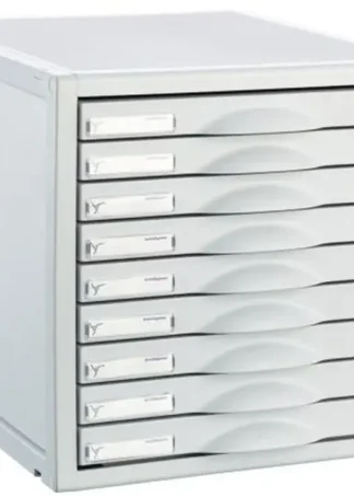 ARCHIVADOR MODULAR CON 9 CAJONES DE 22MM COLOR GRIS