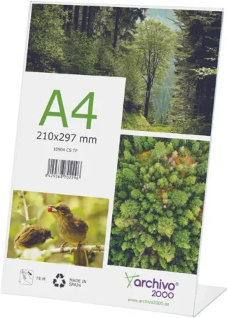 EXPOSITOR MESA EN FORMA DE L 10904 CS TP A4