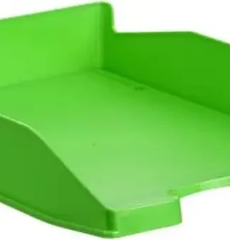 C/6 BANDEJA SOBREMESA PLASTICO COLOR VERDE 345X255X60MM
