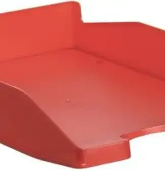 C/6 BANDEJA SOBREMESA PLASTICO COLOR ROJO 345X255X60MM