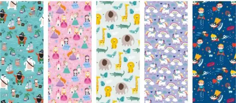 EXP 50 ROLLITOS 70X200CM PAPEL DE REGALO INFANTIL