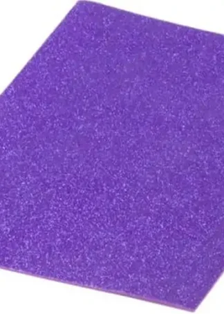 PACK 10 LAMINAS GOMA EVA PURPURINA LILA 40X60 CM